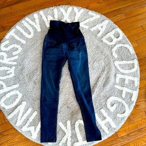 Indigo Blue. Skinny maternity jeans. Size medium.
